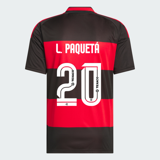 Camisa Adidas Flamengo 2026/27 I L. PAQUETÁ N° 20